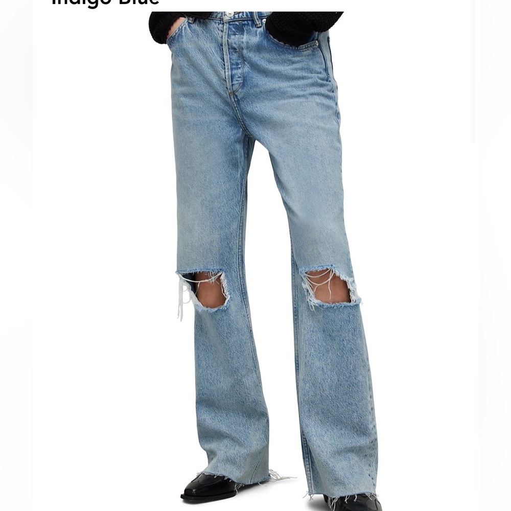 ALL SAINTS - Wendel High Rise Jeans - Indigo Blue - Size 25